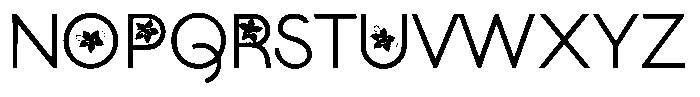 ZP Poinsettia Kiss Regular Font UPPERCASE