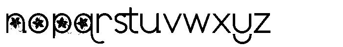 ZP Poinsettia Kiss Regular Font LOWERCASE