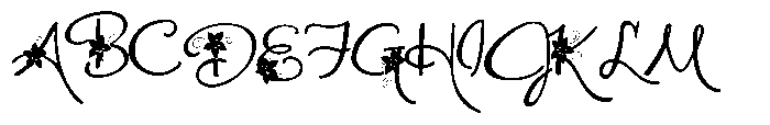 ZP Poinsettia Kiss Script Condensed Font UPPERCASE