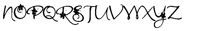 ZP Poinsettia Kiss Script Condensed Font UPPERCASE