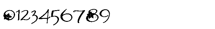ZP Poinsettia Kiss Script Expanded Font OTHER CHARS