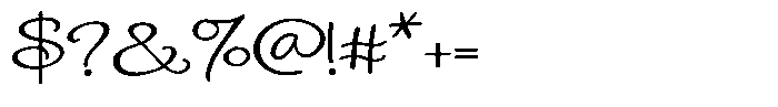 ZP Poinsettia Kiss Script Expanded Font OTHER CHARS