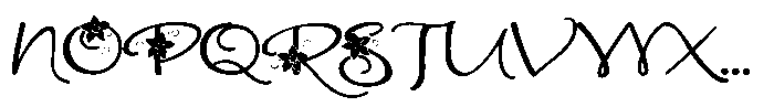 ZP Poinsettia Kiss Script Expanded Font UPPERCASE