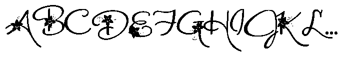 ZP Poinsettia Kiss Script Font UPPERCASE