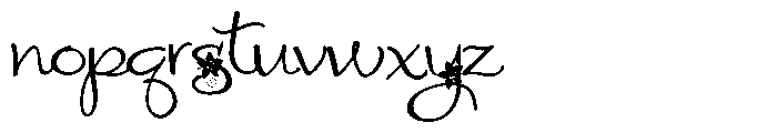 ZP Poinsettia Kiss Script Font LOWERCASE
