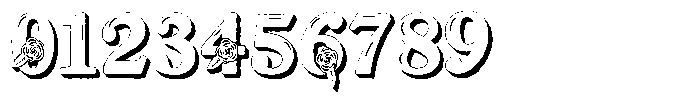 ZP Red Roses 3 d Condensed Font OTHER CHARS