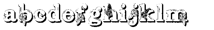 ZP Red Roses 3 d Condensed FONT