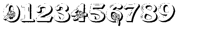 ZP Red Roses 3 d Expanded Font OTHER CHARS