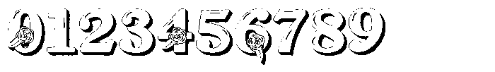 ZP Red Roses 3 d Font OTHER CHARS