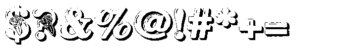 ZP Red Roses 3 d Font OTHER CHARS