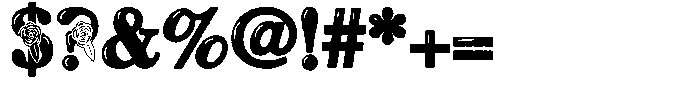 ZP Red Roses Condensed Font OTHER CHARS