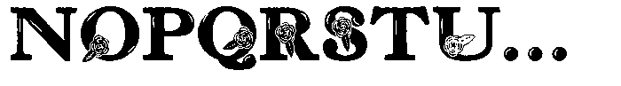 ZP Red Roses Condensed Font UPPERCASE