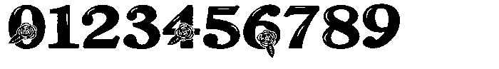 ZP Red Roses Expanded Font OTHER CHARS