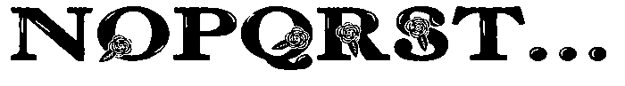 ZP Red Roses Expanded Font UPPERCASE