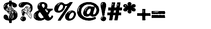 ZP Red Roses Regular Font OTHER CHARS