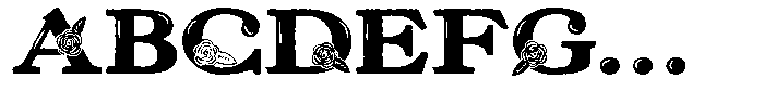 ZP Red Roses Regular Font UPPERCASE