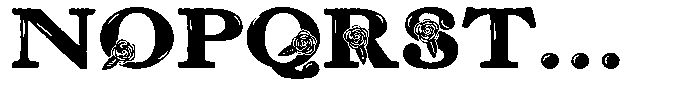 ZP Red Roses Regular Font UPPERCASE