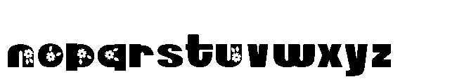 ZP Simpleton Blossom Blossom Font LOWERCASE