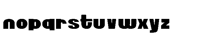 ZP Simpleton Expanded Expanded Font LOWERCASE