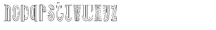 ZP Simpleton PN Simpleton Triple Line Triple Line Font LOWERCASE