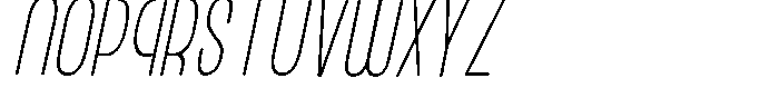 ZP Simpleton Print Italic Font UPPERCASE