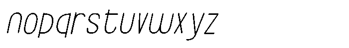 ZP Simpleton Print Italic Font LOWERCASE