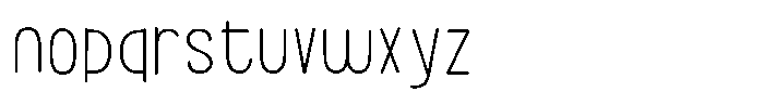ZP Simpleton Print Regular Font LOWERCASE