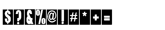 ZP Simpleton Reverse Reverse Font OTHER CHARS
