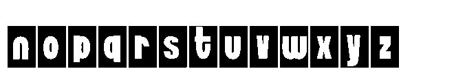 ZP Simpleton Reverse Reverse Font LOWERCASE
