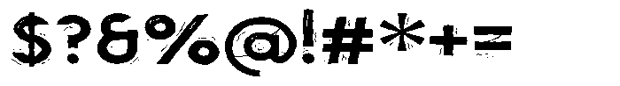 ZP Spookyville Expanded Font OTHER CHARS