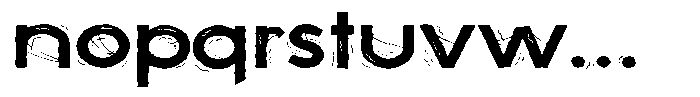 ZP Spookyville Expanded Font LOWERCASE