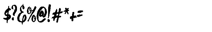 ZP Spookyville Script Condensend Font OTHER CHARS