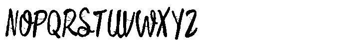 ZP Spookyville Script Condensend Font UPPERCASE
