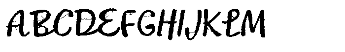 ZP Spookyville Script Expanded Font UPPERCASE