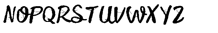 ZP Spookyville Script Expanded Font UPPERCASE