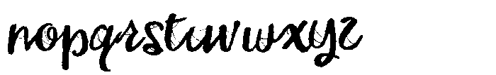 ZP Spookyville Script Expanded Font LOWERCASE