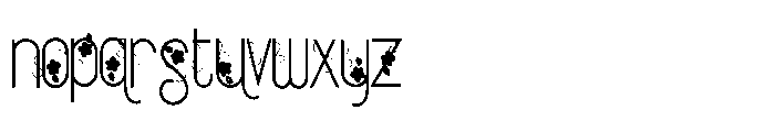 ZP Strawberry Blossom Vines Condensed Font LOWERCASE