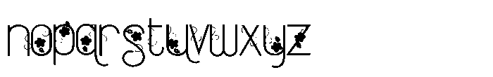 ZP Strawberry Blossom Vines Expanded Font LOWERCASE