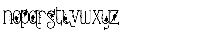 ZP Strawberry Blossom Vines Too Condensed Font LOWERCASE