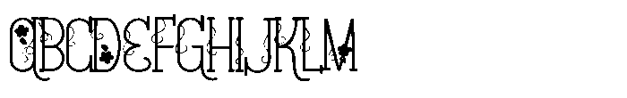ZP Strawberry Blossom Vines Too Expanded Font UPPERCASE