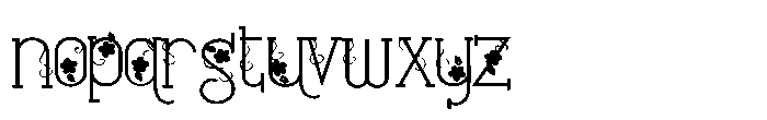 ZP Strawberry Blossom Vines Too Expanded Font LOWERCASE