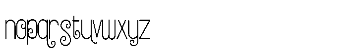 ZP Strawberry Gumdrop Curls Condensed Font LOWERCASE