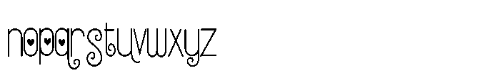 ZP Strawberry Gumdrop Love Condensed Font LOWERCASE