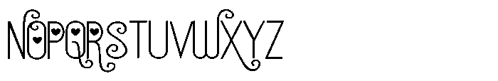 ZP Strawberry Gumdrop Love Expanded Font UPPERCASE