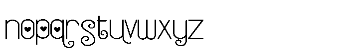 ZP Strawberry Gumdrop Love Expanded Font LOWERCASE