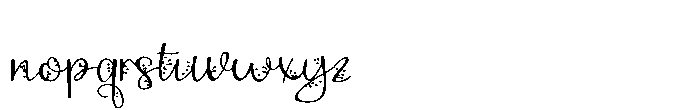 ZP Strawberry Merry Script Expanded Font LOWERCASE