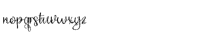 ZP Strawberry Merry Script Font LOWERCASE