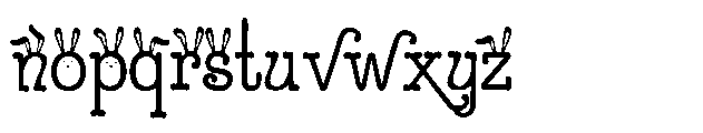 ZP Sugar Rush Bunny Condensed Font LOWERCASE