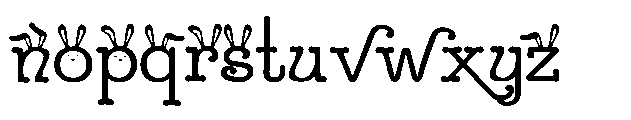 ZP Sugar Rush Bunny Expanded Font LOWERCASE