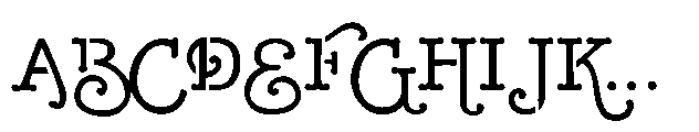 ZP Sugar Rush Stencil Font UPPERCASE
